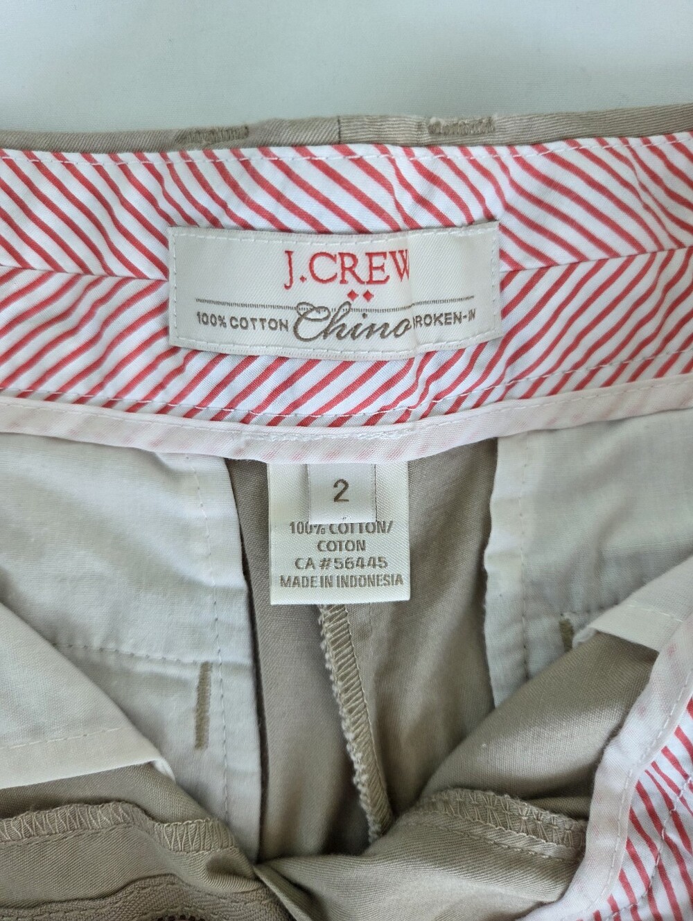 J.Crew Chino Shorts in Khaki, sz 2